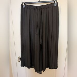 Elegant Black Pleated Pants